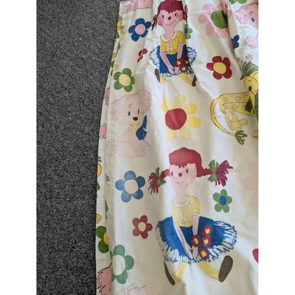 Vintage Sears Raggedy Ann 2 Bedspreads 4 Curtains 2 Valances Twin Set - Picture 4 of 16